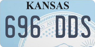 KS license plate 696DDS