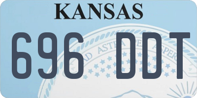 KS license plate 696DDT