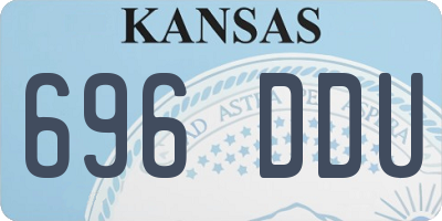 KS license plate 696DDU