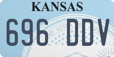 KS license plate 696DDV