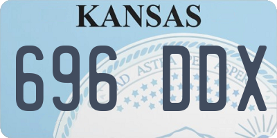 KS license plate 696DDX