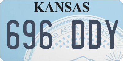 KS license plate 696DDY