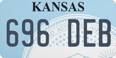 KS license plate 696DEB