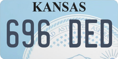 KS license plate 696DED