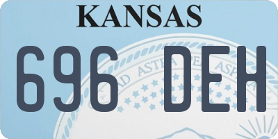 KS license plate 696DEH