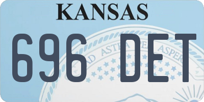 KS license plate 696DET