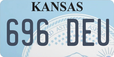 KS license plate 696DEU