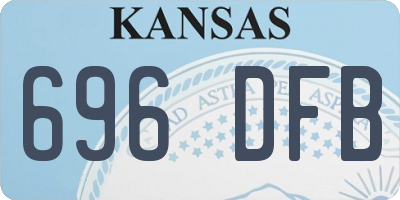KS license plate 696DFB