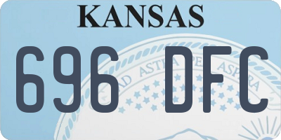 KS license plate 696DFC