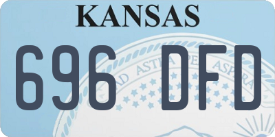 KS license plate 696DFD