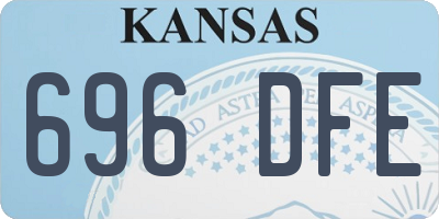 KS license plate 696DFE