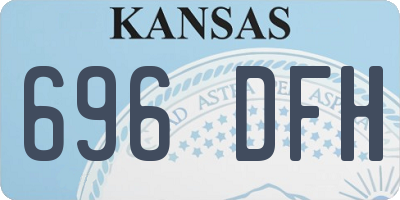 KS license plate 696DFH