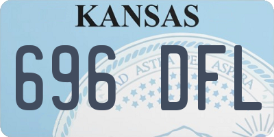 KS license plate 696DFL