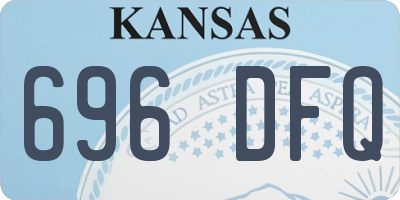 KS license plate 696DFQ