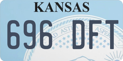 KS license plate 696DFT
