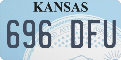 KS license plate 696DFU