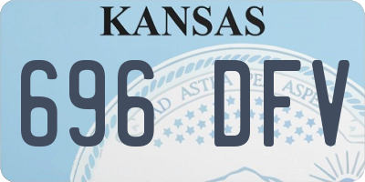KS license plate 696DFV