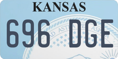 KS license plate 696DGE