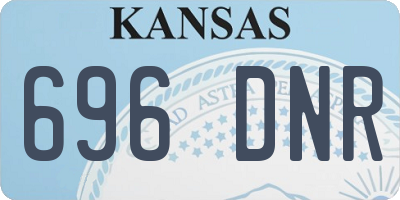 KS license plate 696DNR