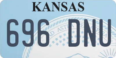 KS license plate 696DNU