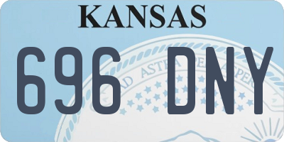 KS license plate 696DNY