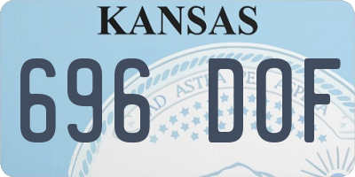 KS license plate 696DOF