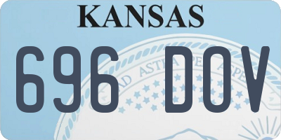 KS license plate 696DOV