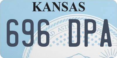 KS license plate 696DPA