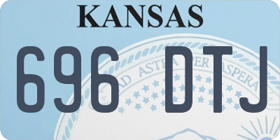 KS license plate 696DTJ