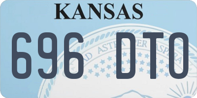 KS license plate 696DTO