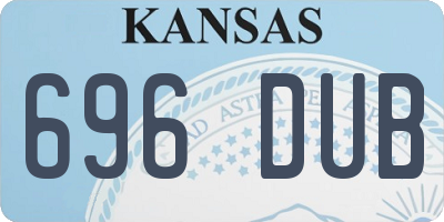 KS license plate 696DUB