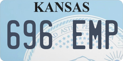KS license plate 696EMP