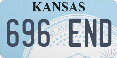 KS license plate 696END