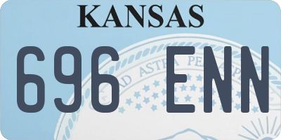KS license plate 696ENN