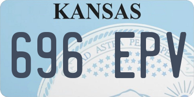 KS license plate 696EPV
