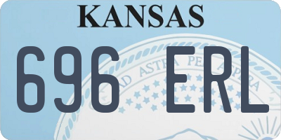 KS license plate 696ERL