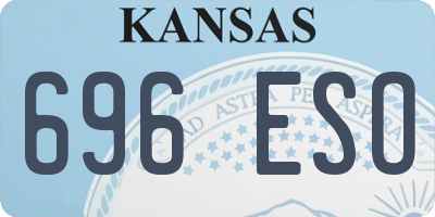 KS license plate 696ESO
