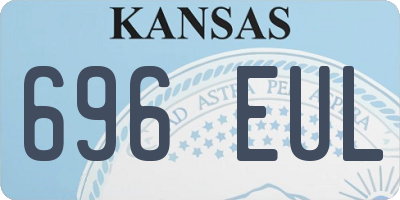 KS license plate 696EUL
