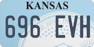 KS license plate 696EVH