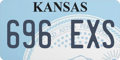 KS license plate 696EXS
