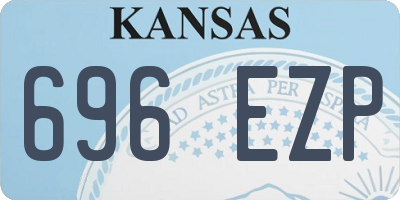 KS license plate 696EZP