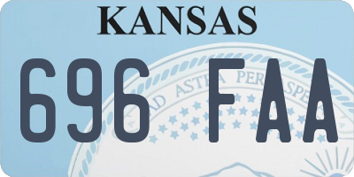KS license plate 696FAA