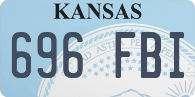 KS license plate 696FBI