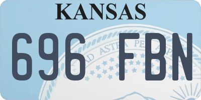 KS license plate 696FBN