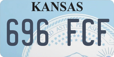 KS license plate 696FCF