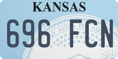 KS license plate 696FCN