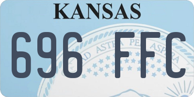 KS license plate 696FFC