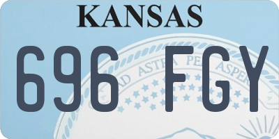 KS license plate 696FGY