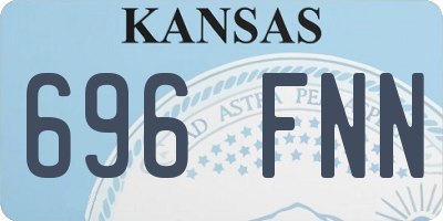 KS license plate 696FNN