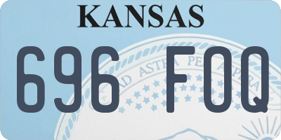 KS license plate 696FOQ